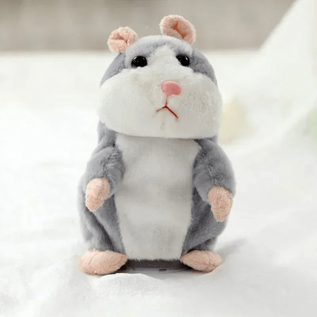 Talking Hamster Plush Toy Repeats What You Say Funny Interactive Doll for Kids and Babies