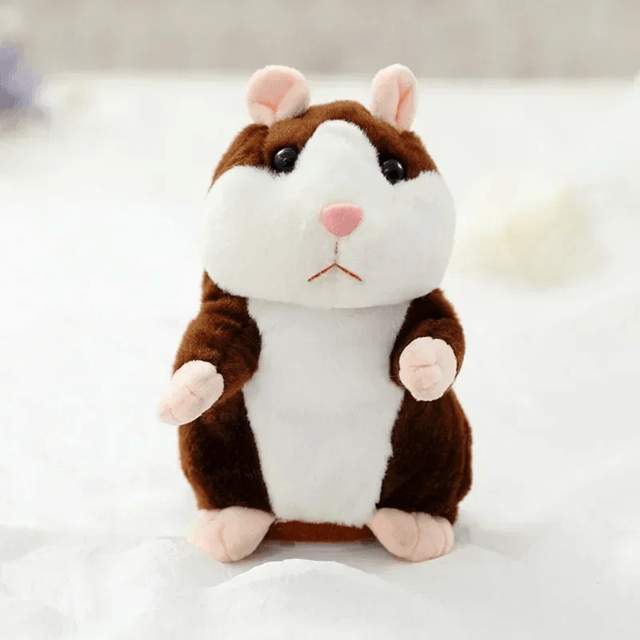 Talking Hamster Plush Toy Repeats What You Say Funny Interactive Doll for Kids and Babies