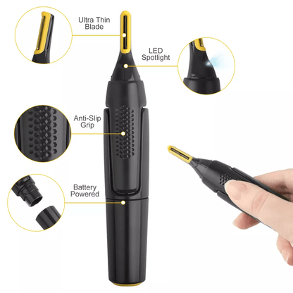 Professional Electric Ear Nose Hair Trimmer for Men, Beard, Mustache, Eyebrow, Sideburn Remover & Shaver Clipper
