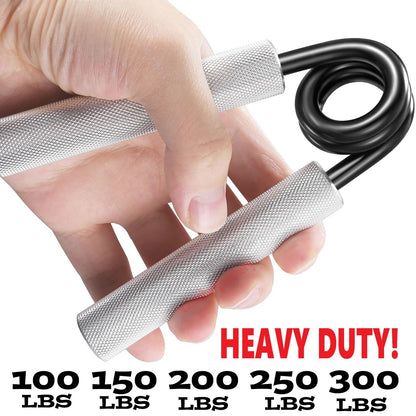 Heavy-Duty Metal Hand Gripper, Adjustable Strength Exercise Gripper for Forearm & Wrist Training