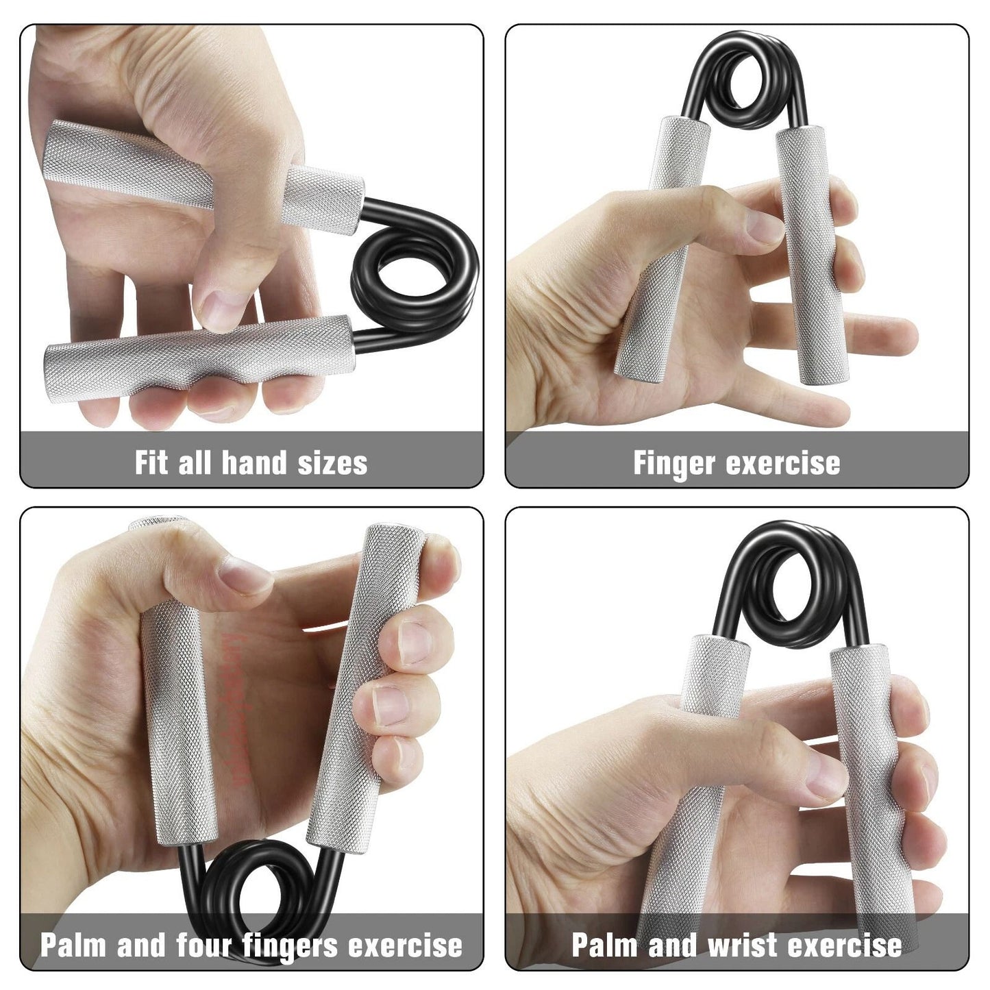 Heavy-Duty Metal Hand Gripper, Adjustable Strength Exercise Gripper for Forearm & Wrist Training