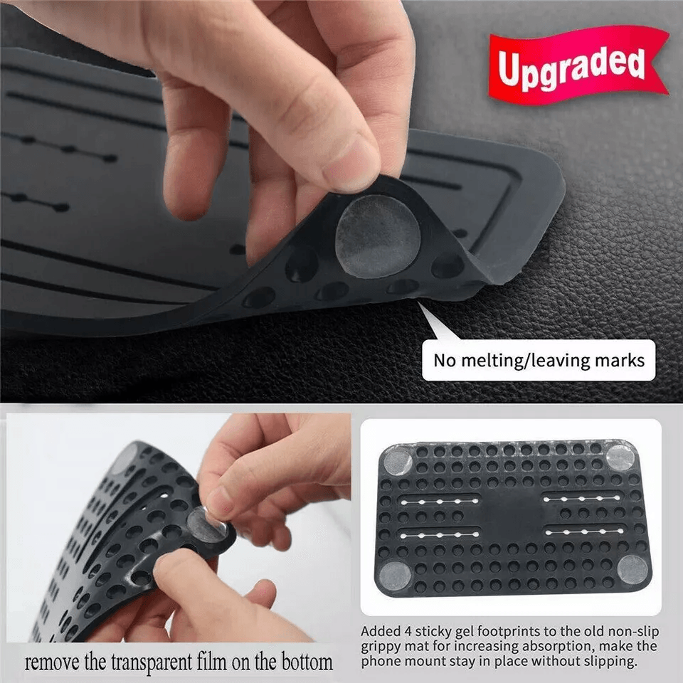 Universal Car Dashboard Anti slip Mat & Mount Holder Stand, Non Toxic Rubber Phone GPS Pad for Smartphones