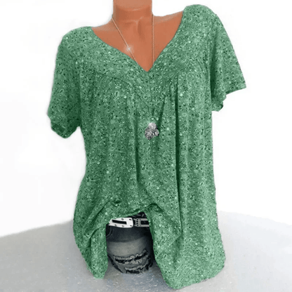 Floral Sleeveless V-Neck Tank Top – Lightweight Casual Summer Shirt for Women