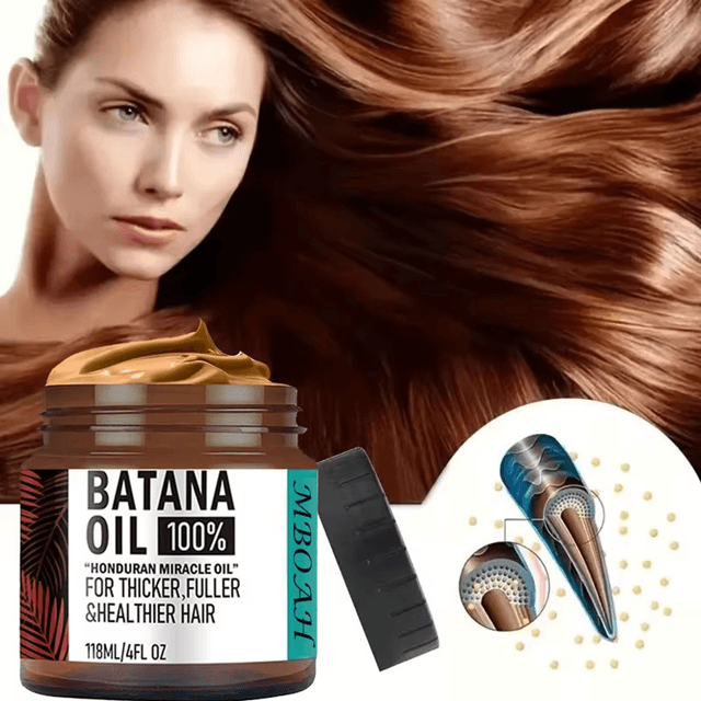 100 Percent Unrefined Batana Oil – Deep Hair Conditioner for Fuller, Thicker, Healthier Hair