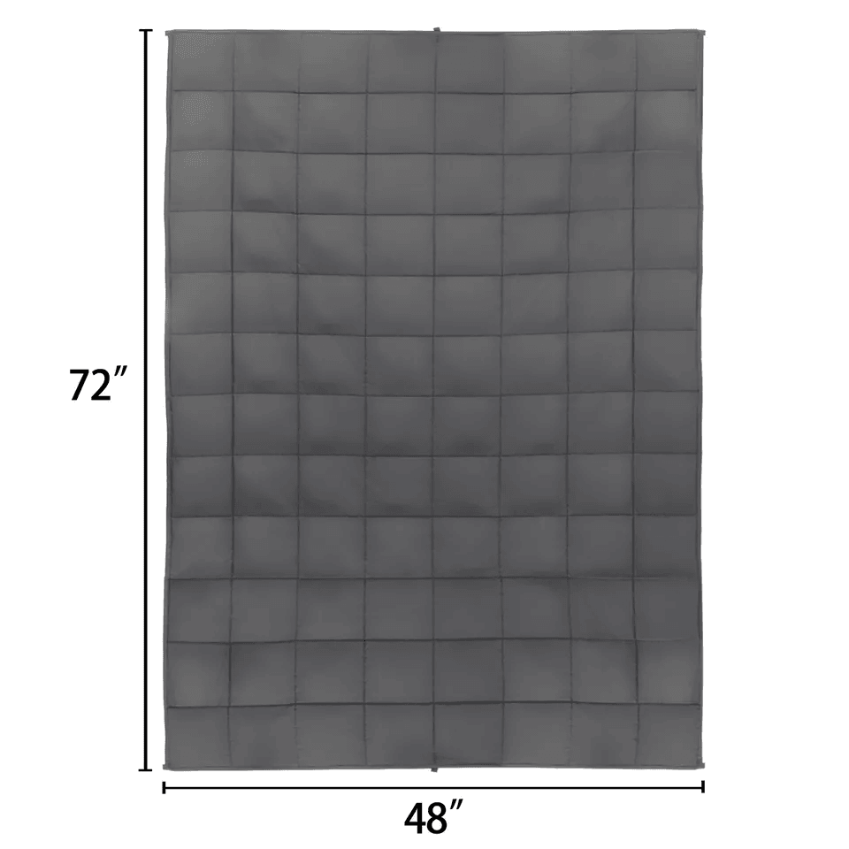 Anxiety Weighted Blanket, Cotton Heavy Blanket for Stress Relief, Calming Sleep Aid for Adults