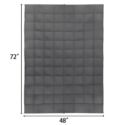 Anxiety Weighted Blanket, Cotton Heavy Blanket for Stress Relief, Calming Sleep Aid for Adults