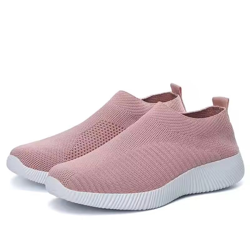 Womens Slip-On Walking Loafers with Cushioned Sole