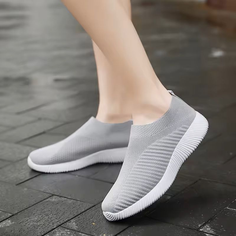 Womens Slip-On Walking Loafers with Cushioned Sole
