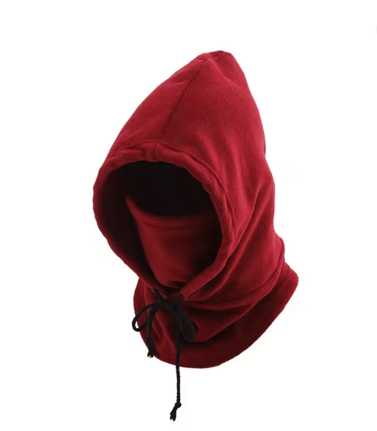 Winter Hooded Balaclava Scarf – Warm Fleece Neck Gaiter for Skiing, Cycling, and Cold Weather Protection