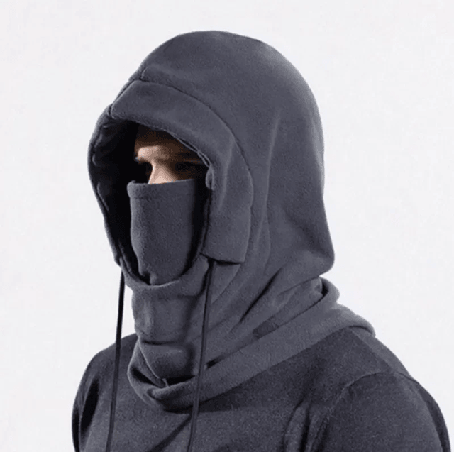 Winter Hooded Balaclava Scarf – Warm Fleece Neck Gaiter for Skiing, Cycling, and Cold Weather Protection