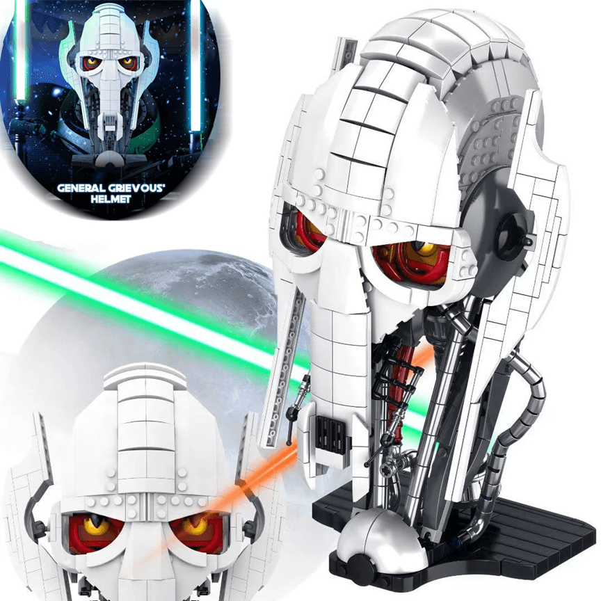 788 Piece General Grievous Helmet Building Block Set for Star Wars Fans and Collectors