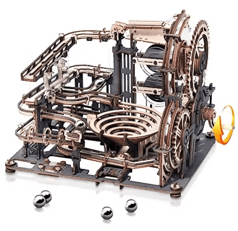 ROKR Wooden Marble Run Kit Electric 3D Puzzle for Adults and Teens