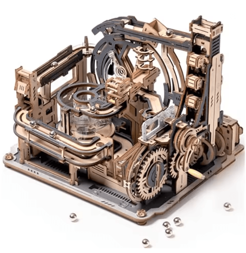 ROKR Wooden Marble Run Kit Electric 3D Puzzle for Adults and Teens