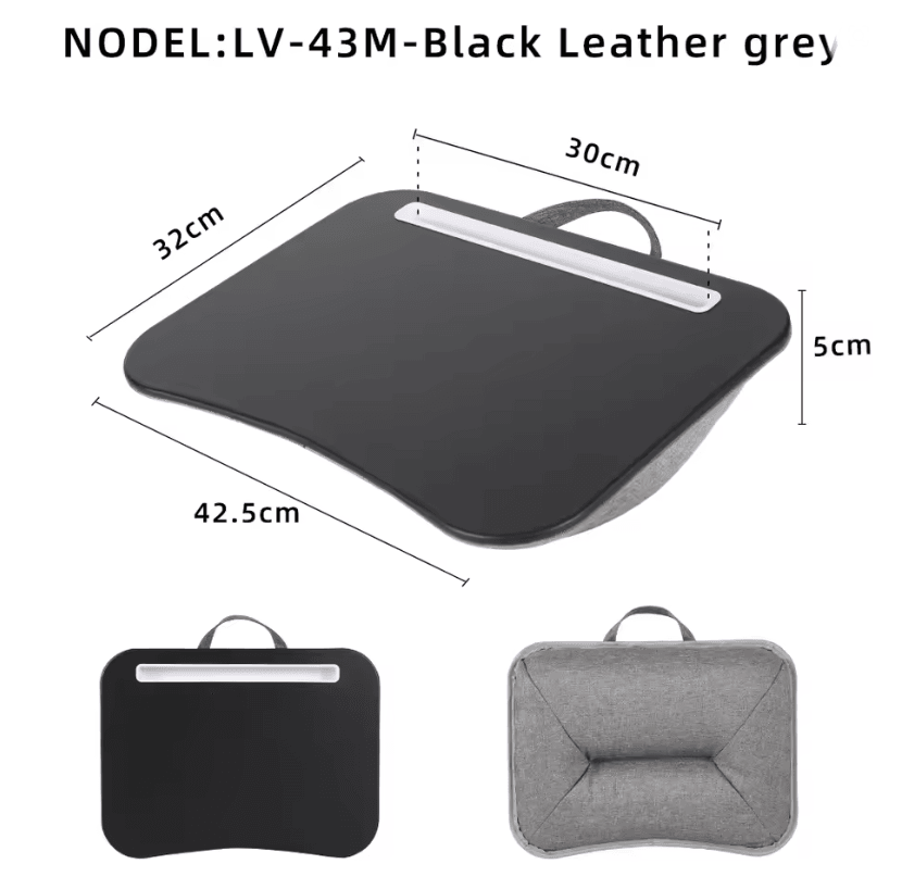 MUMUCC Cushioned Laptop Lap Desk with Mouse Pad – Portable Pillow Table for Home and Travel
