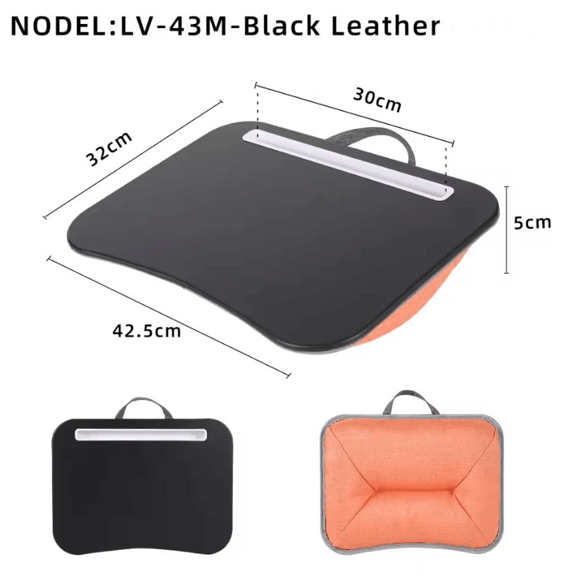MUMUCC Cushioned Laptop Lap Desk with Mouse Pad – Portable Pillow Table for Home and Travel