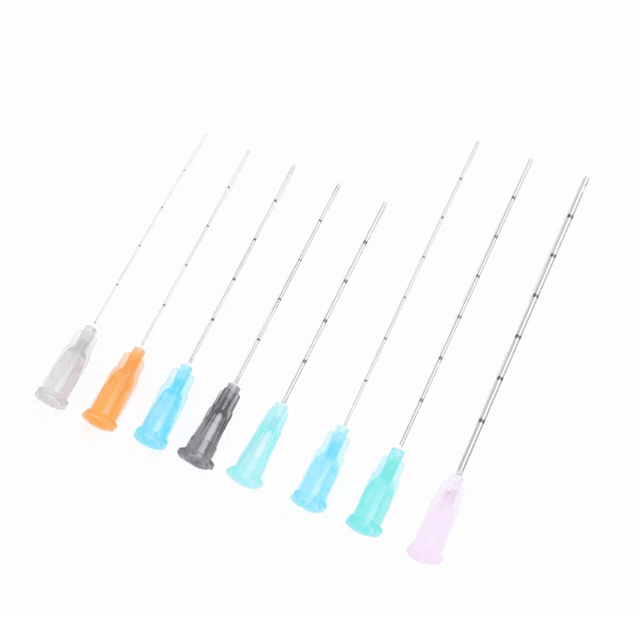 50-Pack Disposable Blunt Tip Cannula Needles for Filler Injections – Multi-Gauge Set for Facial Aesthetics and Medical U