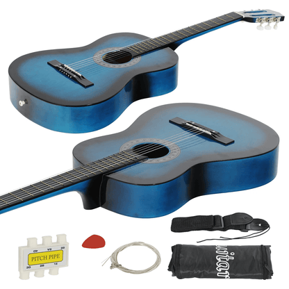 38 Inch Beginner Acoustic Guitar Kit with Case Strap Tuner and Pick for Students and Adults