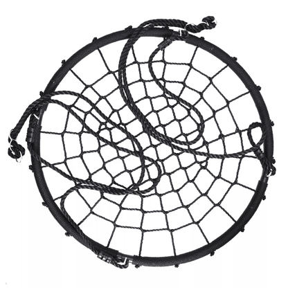 40 Inch Spider Web Tree Swing with Nylon Rope Outdoor Swing for Kids and Adults Up to 600 Pounds