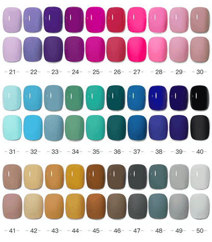60 Color UV Gel Nail Polish Set 15ml Long Lasting Glitter Gel Manicure Kit