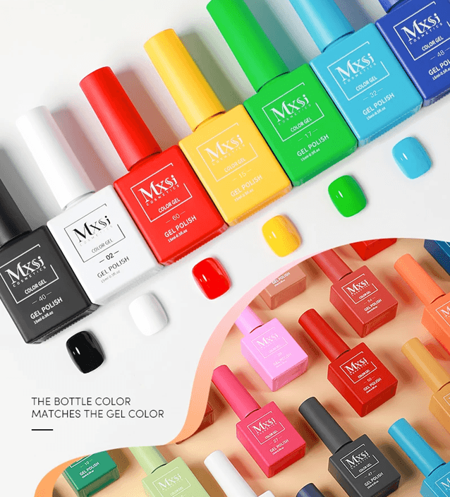 60 Color UV Gel Nail Polish Set 15ml Long Lasting Glitter Gel Manicure Kit