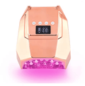 metallic rose gold