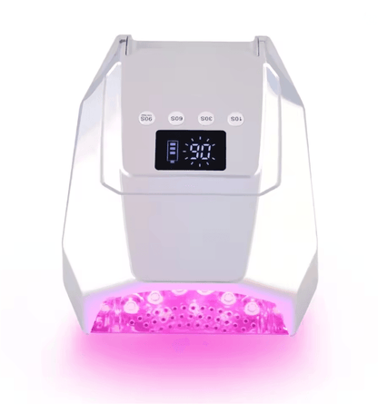 98W Cordless UV LED Nail Lamp – Fast-Curing Gel Dryer with Mirror Finish