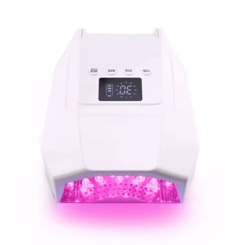 98W Cordless UV LED Nail Lamp – Fast-Curing Gel Dryer with Mirror Finish