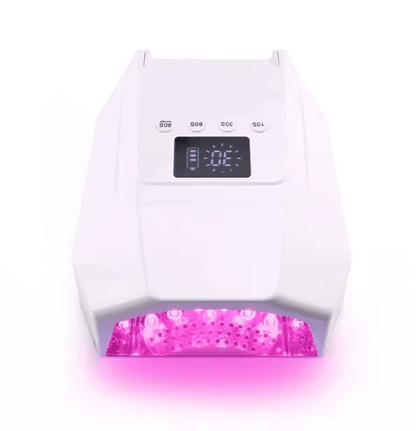 98W Cordless UV LED Nail Lamp – Fast-Curing Gel Dryer with Mirror Finish