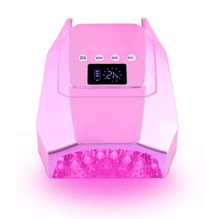 98W Cordless UV LED Nail Lamp – Fast-Curing Gel Dryer with Mirror Finish