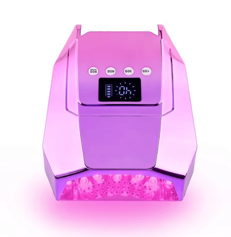 98W Cordless UV LED Nail Lamp – Fast-Curing Gel Dryer with Mirror Finish