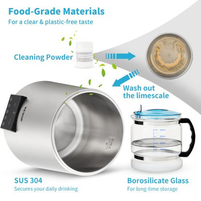 Premium Stainless Steel Countertop Water Distiller Pure Water Machine