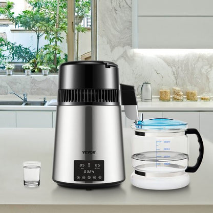 Premium Stainless Steel Countertop Water Distiller Pure Water Machine