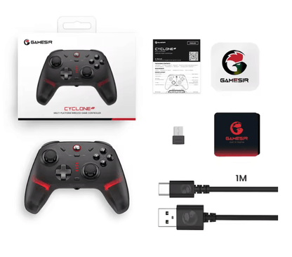 GameSir Cyclone 2 Wireless Controller with Hall Effect Joysticks for Switch, iPhone, and Android