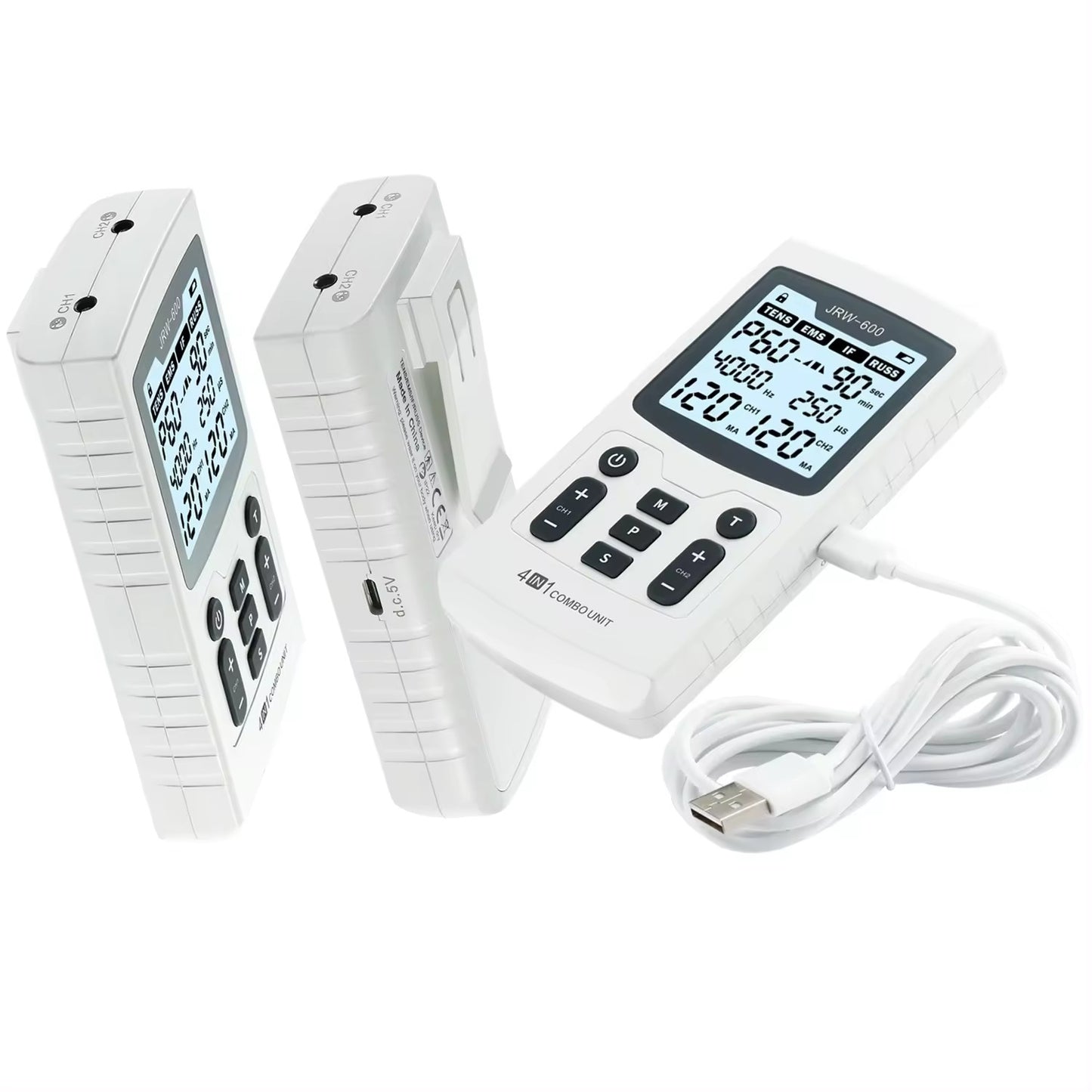 4 in 1 Electric Muscle Stimulator Interferential High-Frequency Physiotherapy Device, Advanced Pulse Electro Stimulators