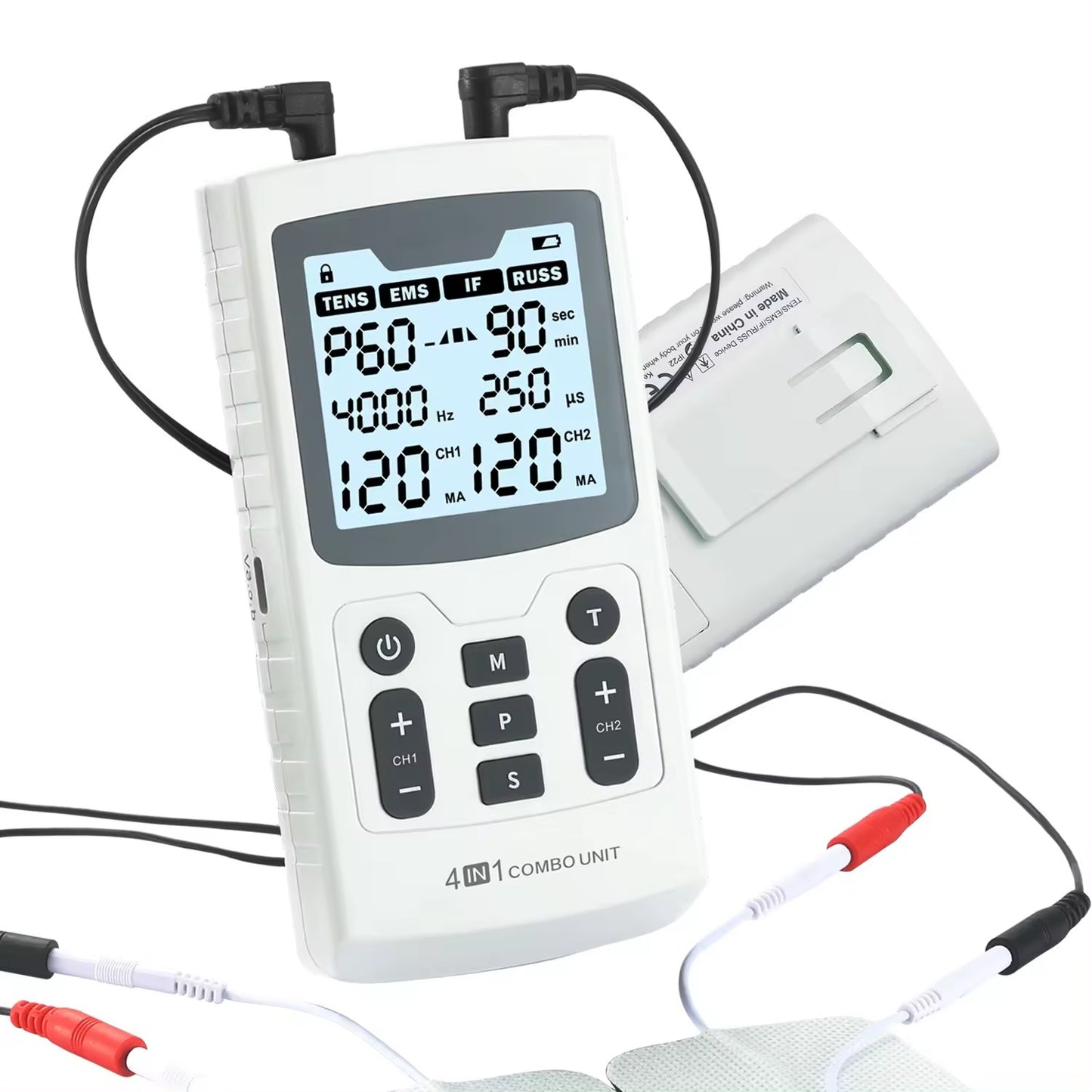 4 in 1 Electric Muscle Stimulator Interferential High-Frequency Physiotherapy Device, Advanced Pulse Electro Stimulators