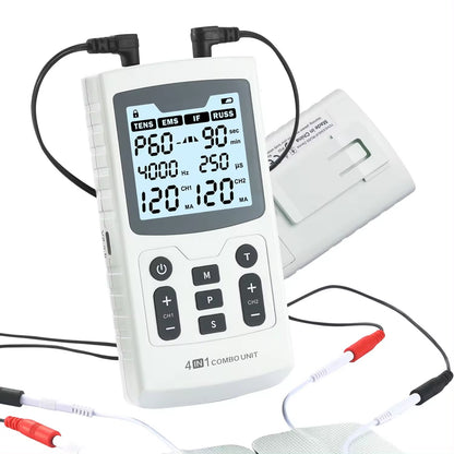 4 in 1 Electric Muscle Stimulator Interferential High-Frequency Physiotherapy Device, Advanced Pulse Electro Stimulators