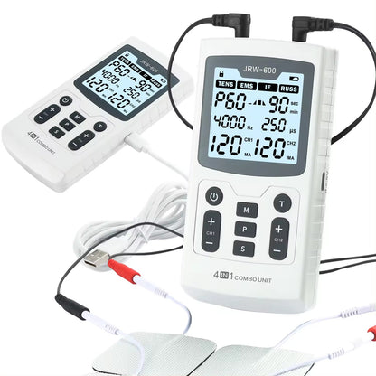 4 in 1 Electric Muscle Stimulator Interferential High-Frequency Physiotherapy Device, Advanced Pulse Electro Stimulators