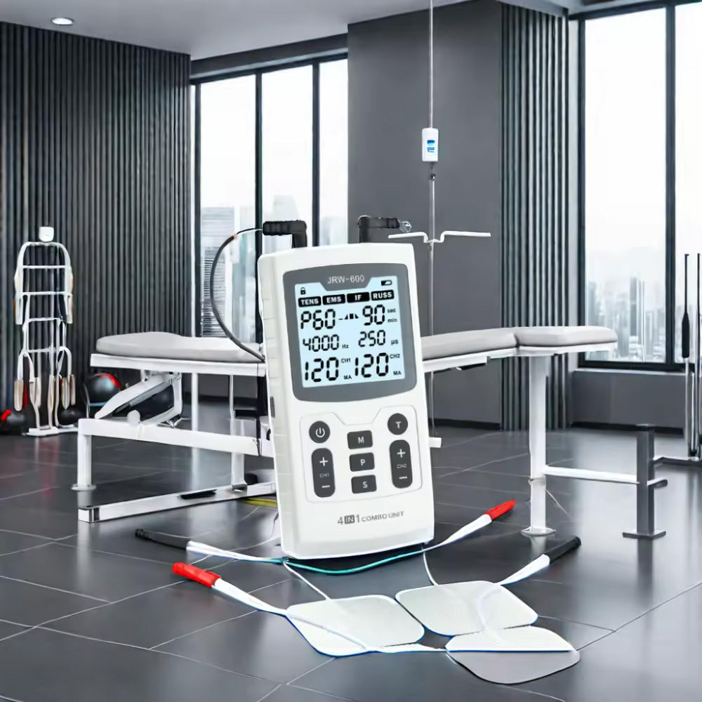 4 in 1 Electric Muscle Stimulator Interferential High-Frequency Physiotherapy Device, Advanced Pulse Electro Stimulators