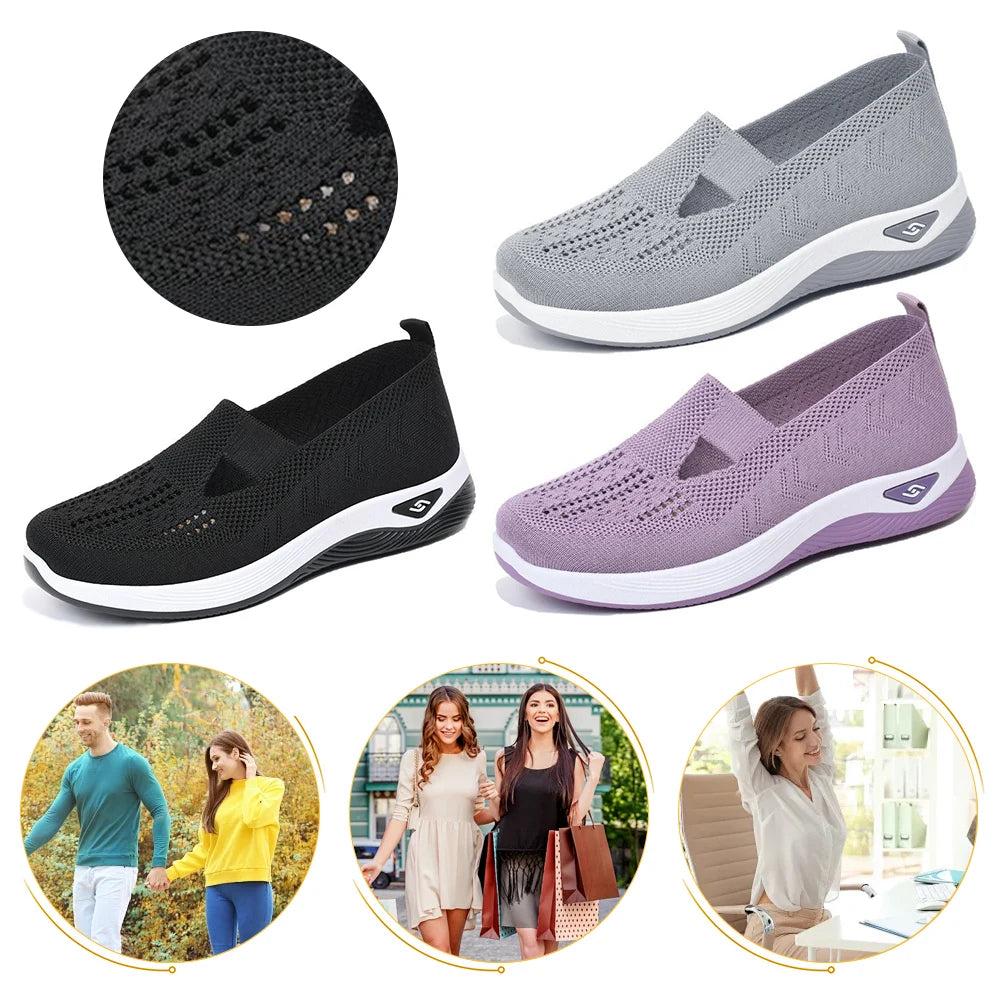 Breathable Barefoot Shoes for Women, Comfortable Arch Support Walking Sneakers