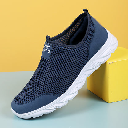 Lightweight Men Casual Shoes Slip On Breathable Anti-Slip Sneakers Flats for Walking Outdoor Male Loafers