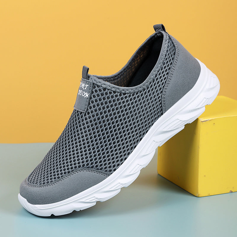Lightweight Men Casual Shoes Slip On Breathable Anti-Slip Sneakers Flats for Walking Outdoor Male Loafers