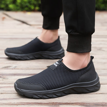 Lightweight Men Casual Shoes Slip On Breathable Anti-Slip Sneakers Flats for Walking Outdoor Male Loafers