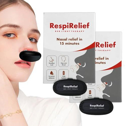 Cordless Red Light Nasal Therapy Device for Rhinitis and Sinus Relief