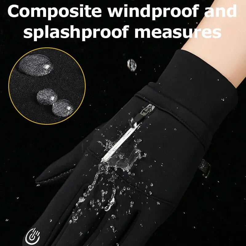 Waterproof Thermal Winter Gloves for Men & Women, Warm Insulated Gloves for Running, Cycling, Ski, Work, Driving