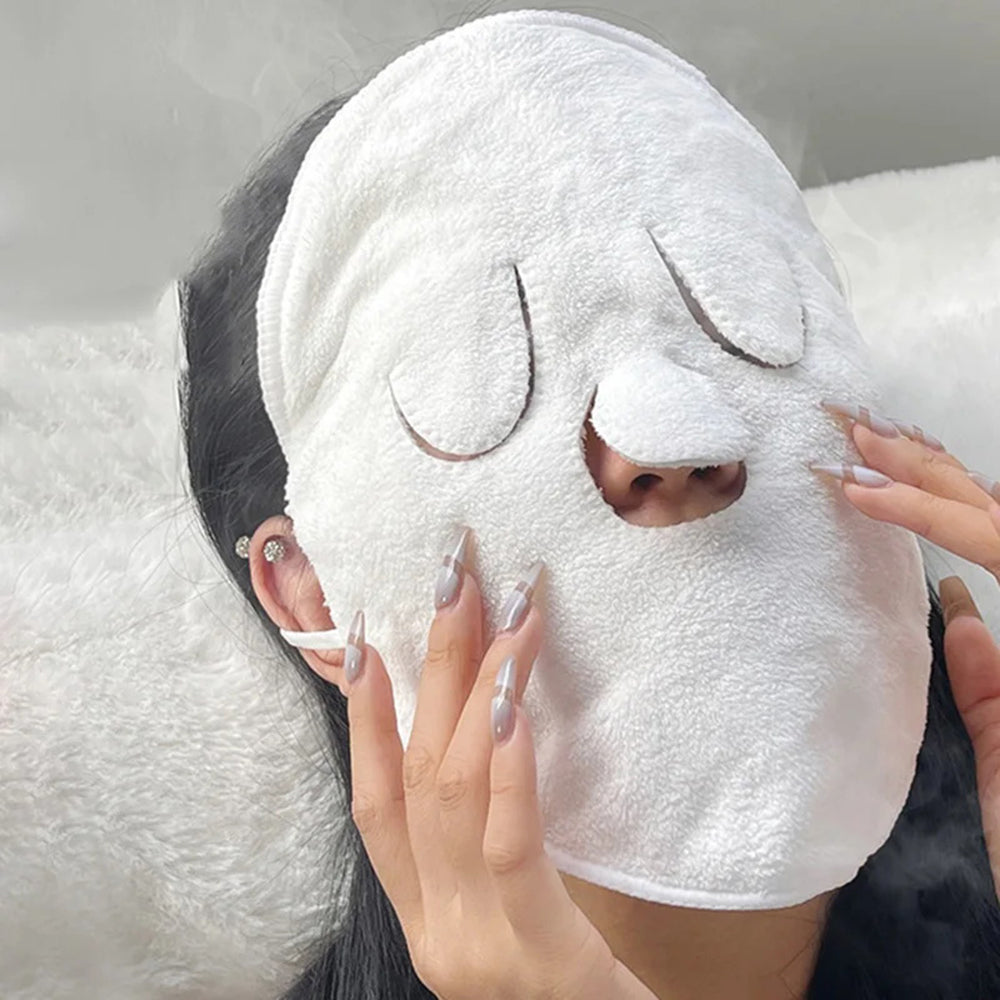 Skin Care Cotton Hot Compress Towel, Wet & Steamed Face Towel, Opens Skin Pores, Cold Hot Compress Facial Towel