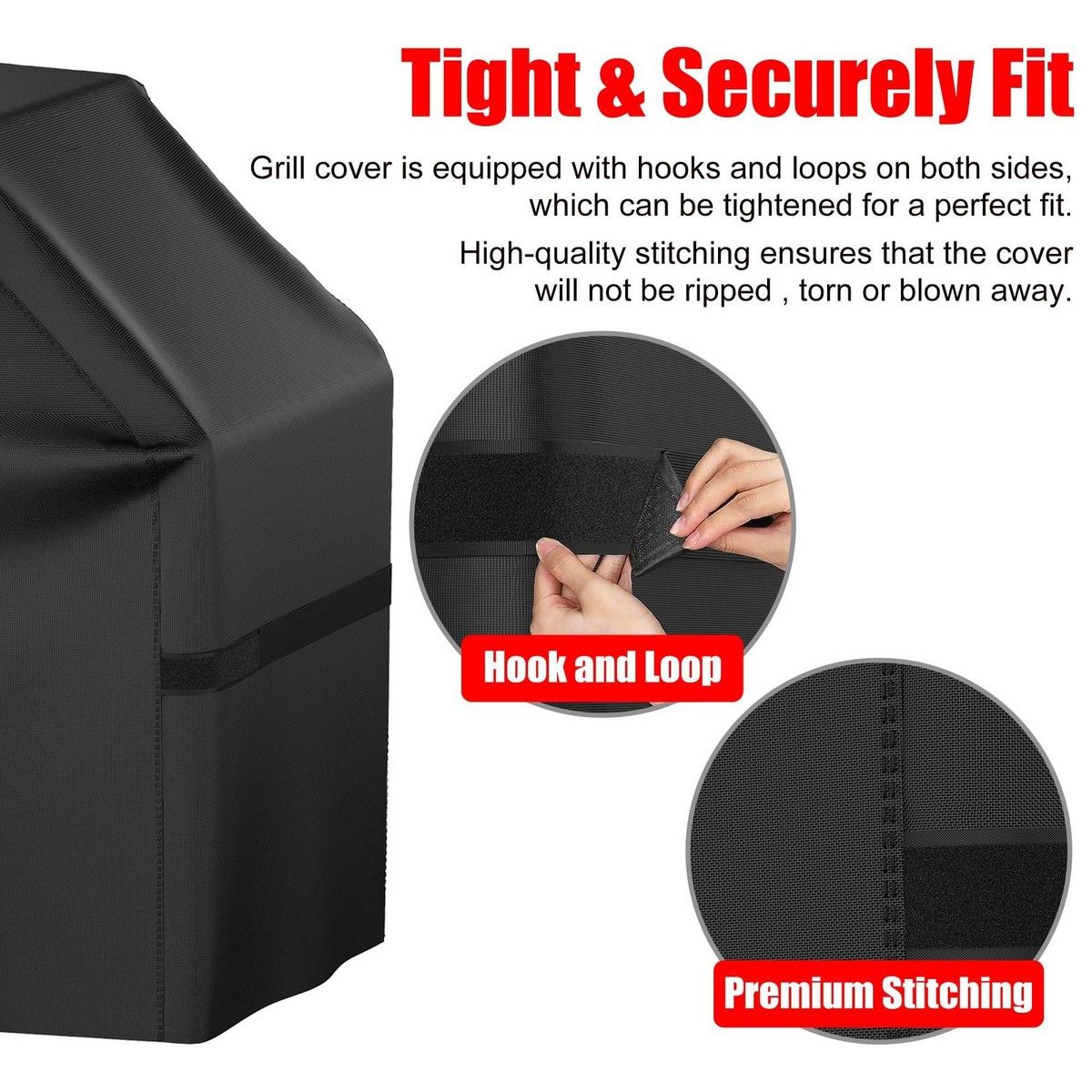 GrillGuard Pro Heavy Duty Waterproof BBQ Cover – Heat & Stain Resistant, All-Season Protection