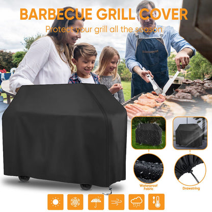 GrillGuard Pro Heavy Duty Waterproof BBQ Cover – Heat & Stain Resistant, All-Season Protection