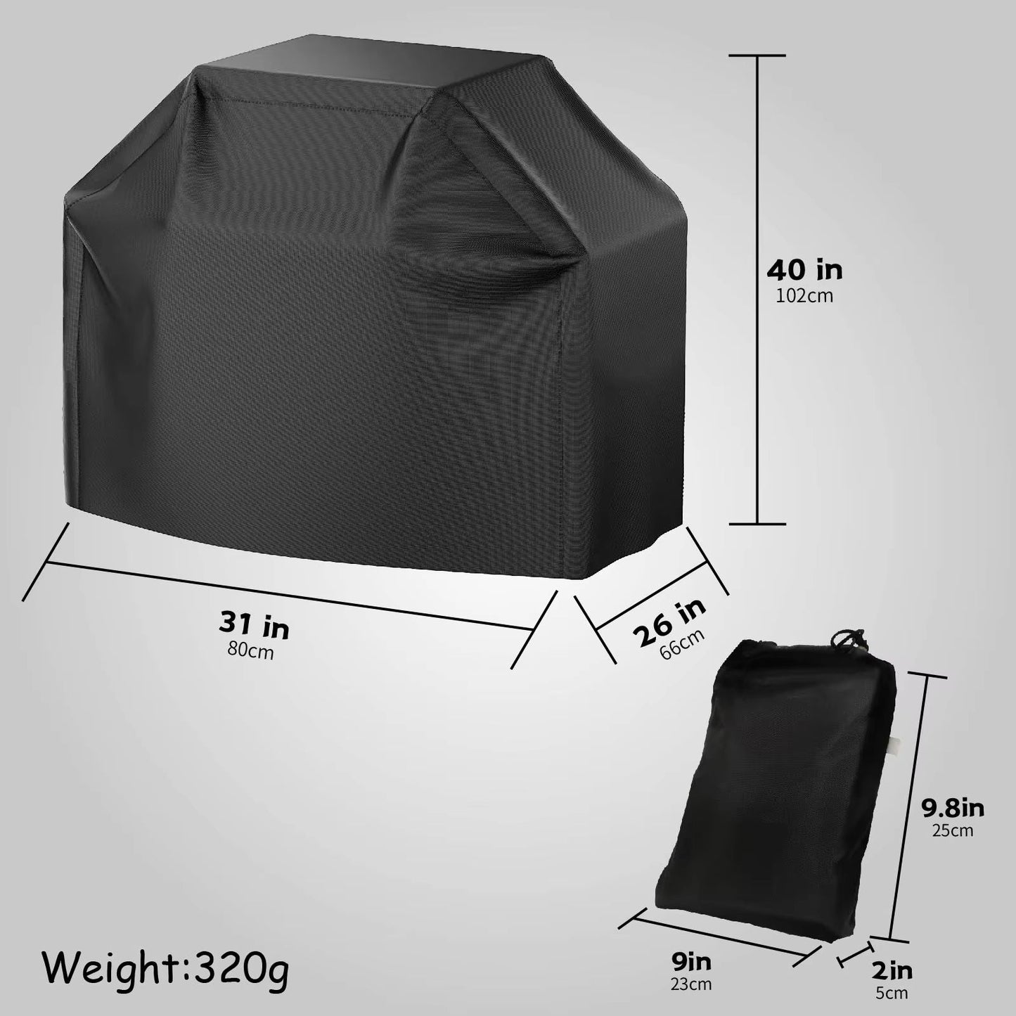 GrillGuard Pro Heavy Duty Waterproof BBQ Cover – Heat & Stain Resistant, All-Season Protection