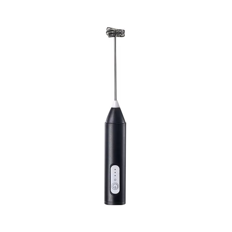 USB Rechargeable Handheld Milk Frother – Mini Milk Frother Wand with 3 Speeds, Portable USB Rechargeable Frother for Cof