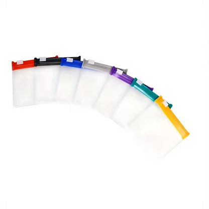 7 Piece Reusable Zippered Pill Pouch Set